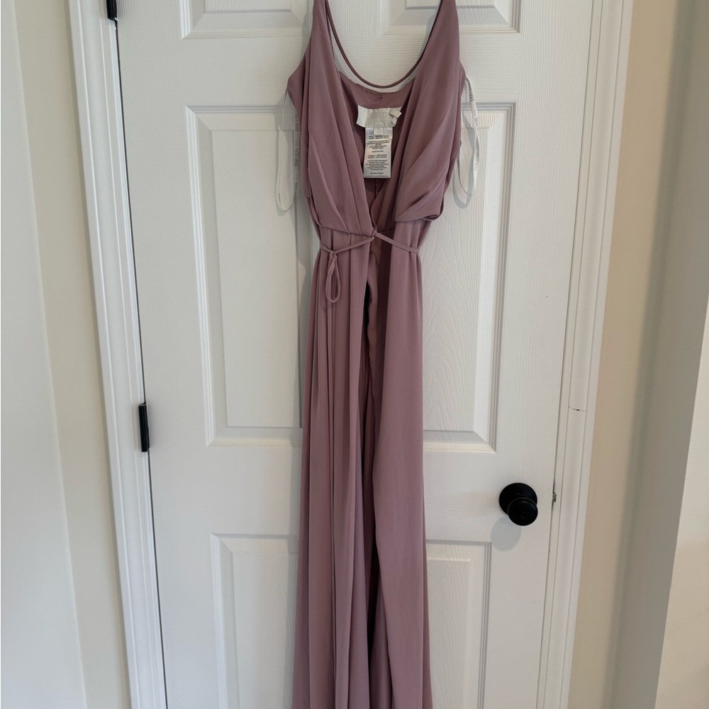 David's Bridal Dusty Pink Gown